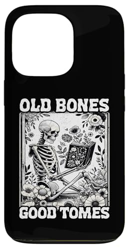 Old Bones Good Tomes Book Lover Bookworm �X�P���g���u�b�N �X�}�z�P�[�X iPhone 13 Pro �p