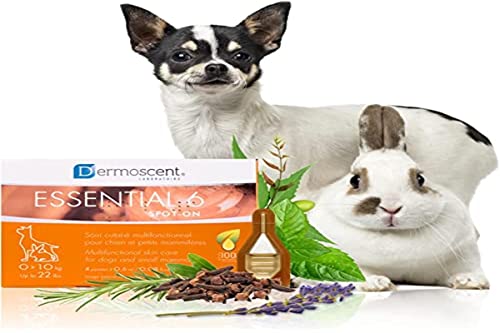 Dermoscent Essential 6 Spot-on pour Chien et petits mammifères 0-10kg : 4 pipettes de 0,6ml