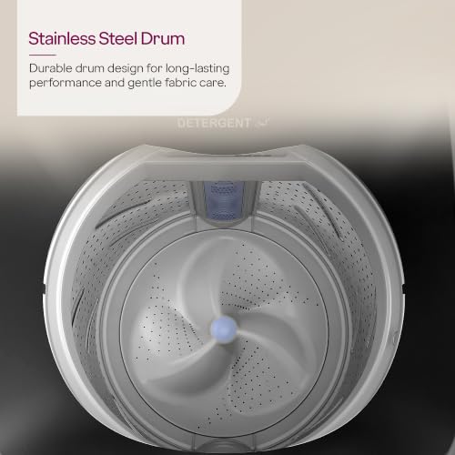Image of Godrej 8 Kg Fully Automatic Top Load Washing Machine with In-built Heater, GermShield Technology, Fuzzy Logic & Stainless Steel Drum, 5 Years Warranty (WTEON ALR C 80 5.0 FDAH MTBK)