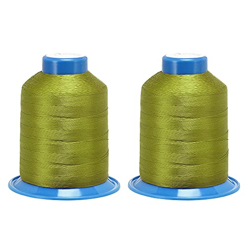 Hilo de Poliéster Bonded Extra Fuerte 1968 Yardas 150D/0.25mm Olive 2pcs miniatura 1