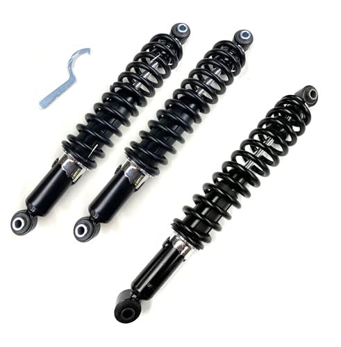 DTA Full Set of 3 Coil-over Shock Absorber Compatible With 2004-2006 Yamaha Bruin 350 All 2WD or 4WD - YFM350A YFM350FA; 2007-2010 Grizzly 350 2WD or 4WD - YFM350G YFM350FG, Excludes IRS Models