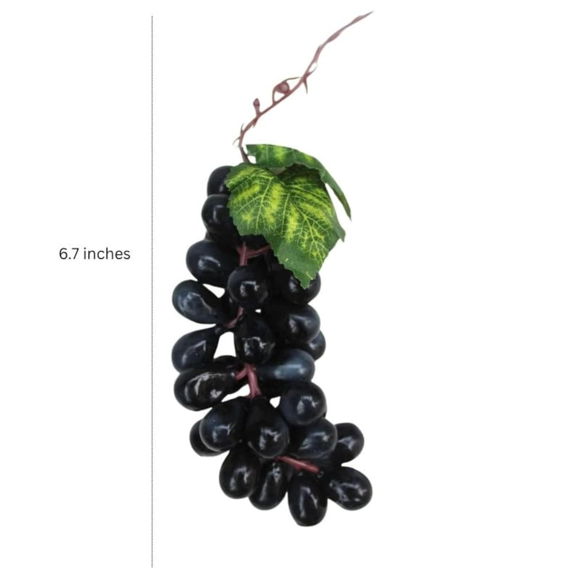 Decorative Artificial Grapes Set of 6 Bunches