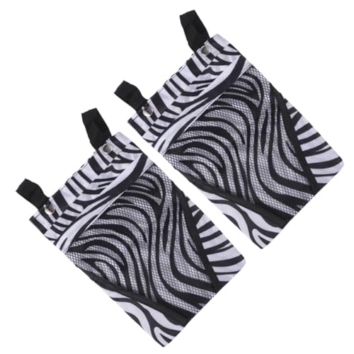 STOBOK 2個電動自転車用多機能前カゴ吊り下げバッグ 洗える再利用可能収納ポーチ 多ポケット設計 スナップ開閉式 自転車 スクーター対応 ブ