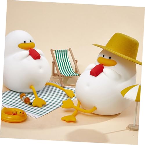 Lámpara de mesa de noche silicona pato miniatura 7