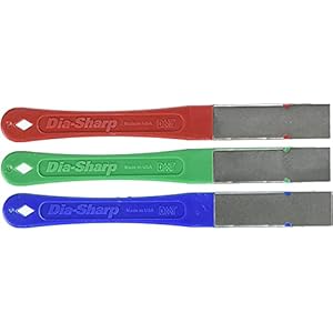 DMT Dia-Sharp Mini-Hone Kit , set de 3 affûteurs diamant à 3 granulométries, 6,35 cm / 2,5 pouces, D2K