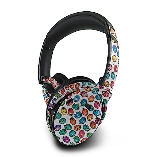 Image of MightySkins Carbon Fiber Skin Compatible with Bose QuietComfort 45 Headphones Color Bugs | Protective, Durable Textured Carbon Fiber Finish | Easy to Apply | Made in The USA