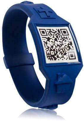 QR Code Wristbands (Small, Blue)
