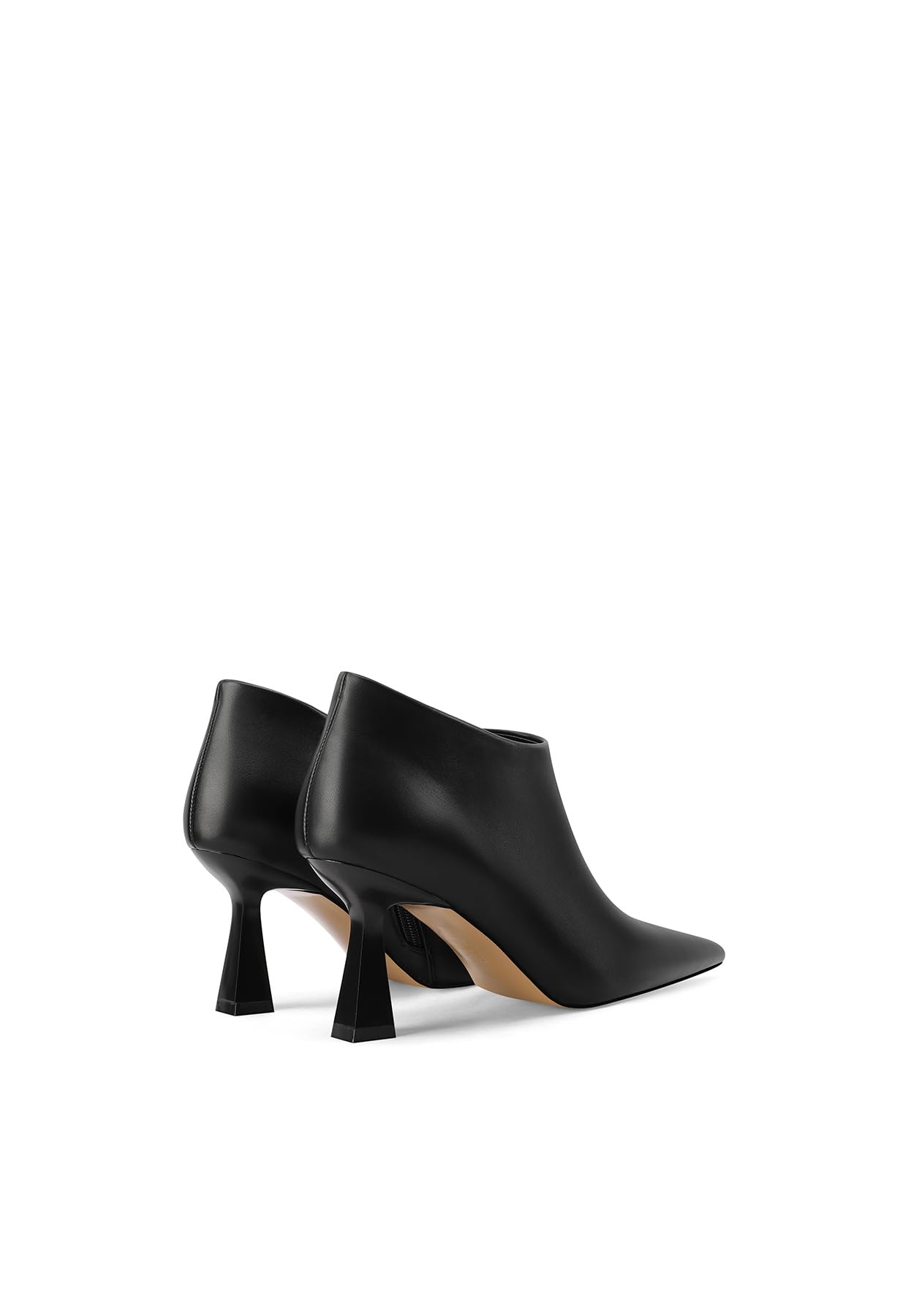 QUEEN HELENA Tronchetti Casual Eleganti Scarpe con Tacco con Zip Laterale Donna K3416