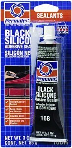 Permatex 81158 3 Oz Black Silicone Adhesive Sealant