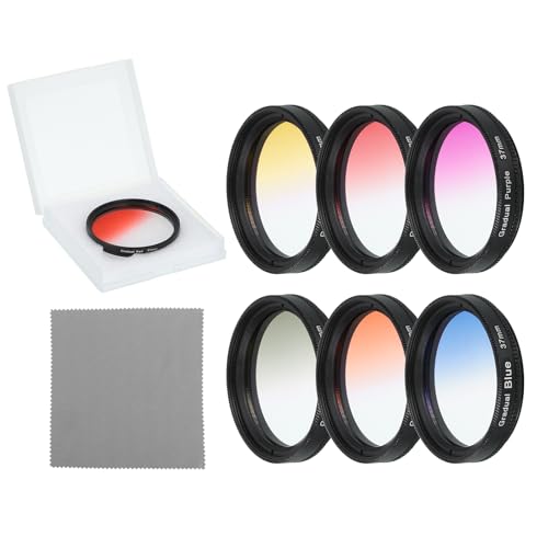 Filtres de couleur 37mm pour objectif photo reflex, idéal pour sublimer vos paysages