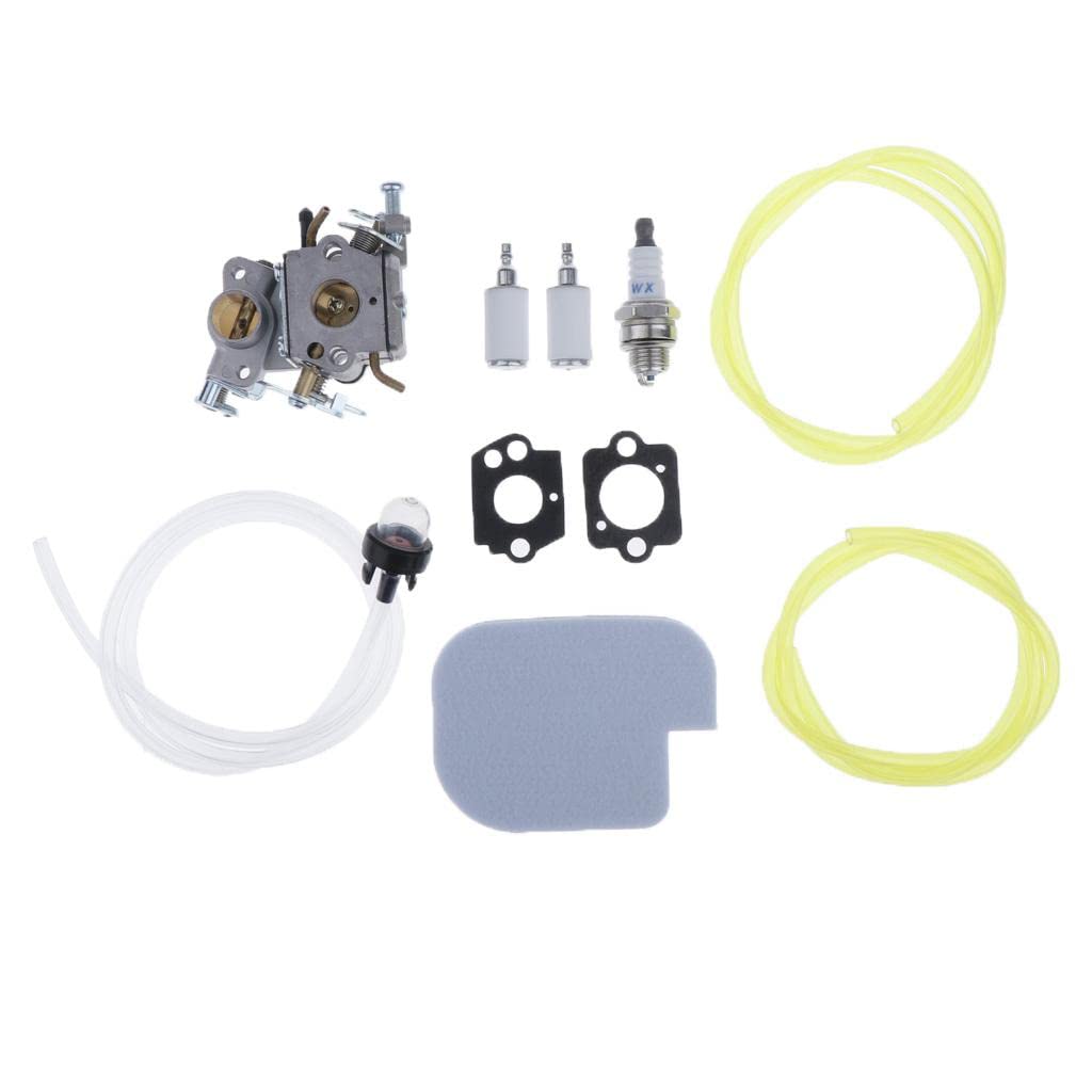 Carburador 1s Y Accesorios Filtro de Aire Bujía Junta de Combustible Material Metálico Y Plástico Adecuado para Jardinería Taller de Bricolaj