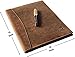 Leather A4 Conference Folder | Professional Organizer for Men and Women | Handmade Durable Leather Portfolio with Sleeves for Documents and Notepad by Rustic Town (Brown)