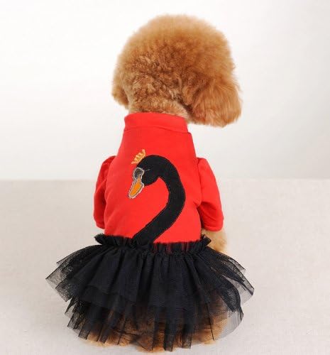 Swan Dress with Dance Tutu Skirt - For the Best Fashion Pets (XXL)