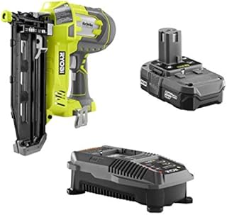 Ryobi 18V One+ Airstrike 16-Gauge 3/4in-2-1/2in Cordless Finish Nailer P325 - Battery & Charger Included (Renewed)