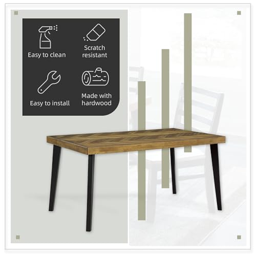 Signature Design by Ashley Rokane 20" Dining Room Table Set with 6 Upholstered Chairs - Image 4