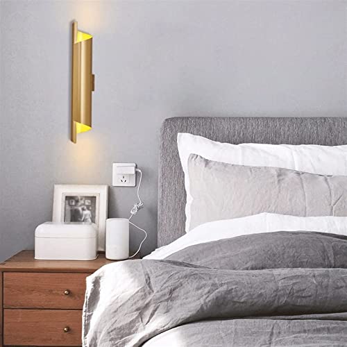Iluminación decorativa para espacios oscuros: aplique LED negro y oro 3