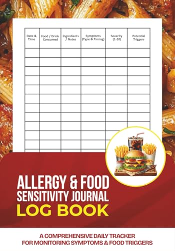 Allergy & Food Sensitivity Journal: A comprehensive daily tracker for monitoring symptoms & food triggers