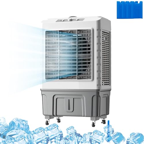 Raffreddatore D'aria Evaporativo con Ruota, Raffrescatore Evaporativo Industriale 3 in