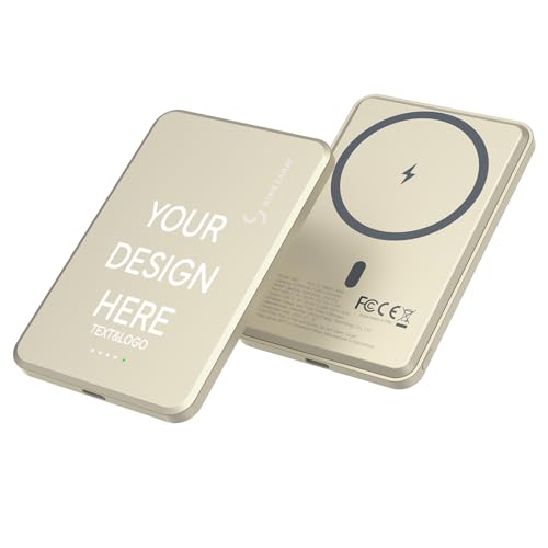 Portable Charger Power Bank, 5000mAh Custom Magnetic Power...