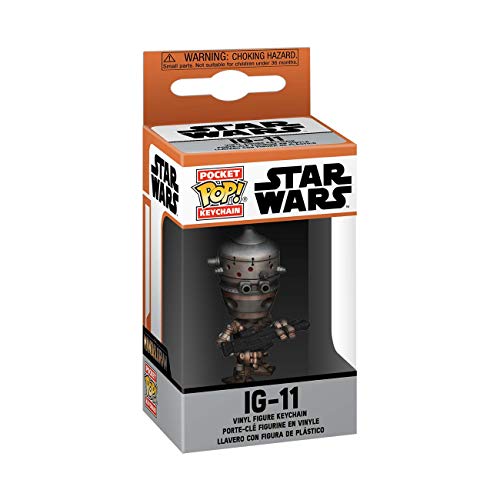 Funko Pop! Keychain: Star Wars: the Mandalorian, Coconut, IG-11 Novelty Keyring, Collectable Mini Figure, Stocking Filler - Image 2