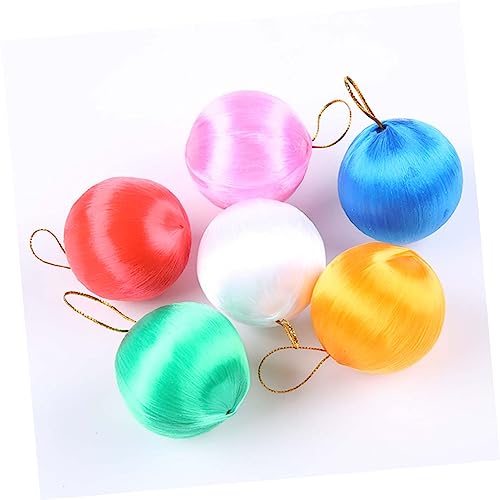 Pendentif sapin de Noël boule décorative maison lot de 6