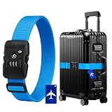 BILIONE Luggage Straps with Lock and ID Tag