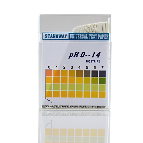 Stanaway pH Test Strips, Universal Full Range More Widely pH 100 Strips (0-14)
