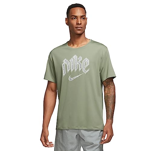 T-shirt Nike Run Division Miler pour homme en tissu respirant noir