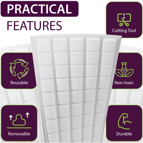 image for GreenFix Bulk Set Mounting Putty 19oz - 1000PCs White Sticky Tack - Po