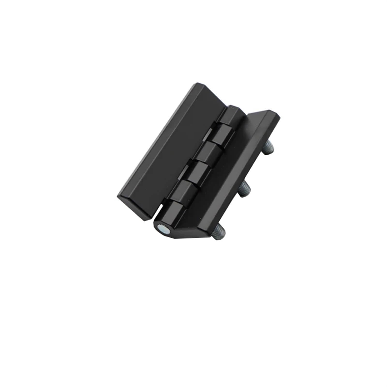 Zawias ze stopu cynku 90 mm x 60 sześciokątna skrzynka rozdzielcza ze sztyftem pogrubiona szafka zawias o dużej wytrzymałości sprzęt przemysłowy (kolor: 3 szt. czarny cynk)