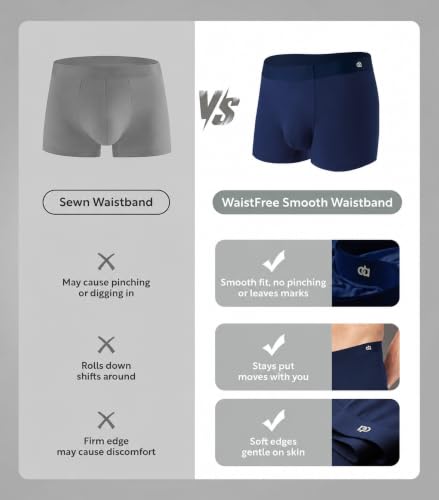 Image of DAVID ARCHY Men's Ultra Soft Underwear Modal Trunks Slim Fit No Fly 4 Pack