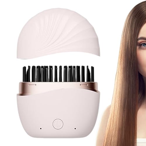Cepillo Alisador Mini, Peine Alisador Portátil Recargable Sin Cable, Plancha Para El Pelo Mini Con Control De Temperatura De 3 Velocidades, Para Mujeres Hombres Viaje Corto Largo Rizado Ondulado Hogar Cepillo Alisador Mini, Peine Alisador Portátil Recargable Sin Cable, Plancha Para El Pelo Mini Con Control De Temperatura De 3 Velocidades, Para Mujeres Hombres Viaje Corto Largo Rizado Ondulado Hogar