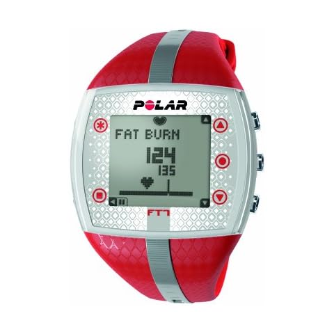 Polar FT7F Red and Silver Heart Rate Monitor Watch Cover