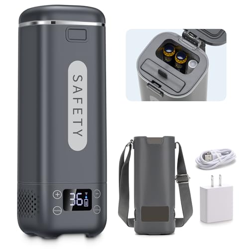 Image of Rechargeable Insulin Cooler Travel Case TSA Approved, Diabetic Medication Cooler for Travel, Portable Electric Insulin Refrigerator with USB Charging & Temperature Display