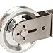 Cable Pulley Wheel, Stainless Steel Pulley Wheel,Pulley Traction Wheel, Pulley System Attachment for Exercise The Triceps,Back Muscles, Sturdy(Aluminum Double Pulley)