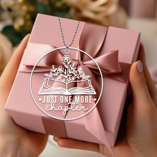 Book Ornaments for Christmas Tree,Book Lover Christmas Ornaments 2026,Book Lovers Gifts for Women Men Readers Librarian,Gifts for Book Lovers,Book Lover Ornament - Just One More Chapter — view 3