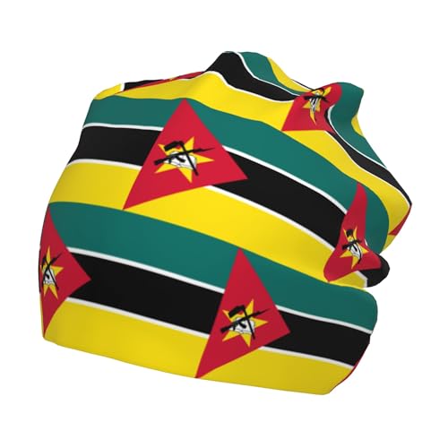 Flag of Mozambique Children Hip Hop Knitted Hat Kids Elastic Leisure Knit Cap Warm Sleep Beanies Black
