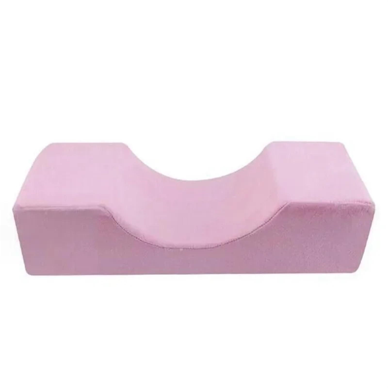 GCYEIDMA Lash Extension Pillow Lash Pillow Neck Support Eyelash Soft Grafting Eyelashes Memory Foam Extension With Pocket Makeup Salon(Pink)