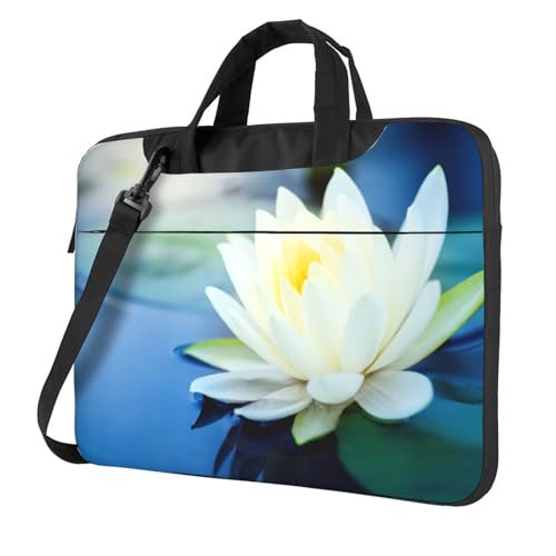 Sac pour ordinateur portable fleurs de lotus idéal bureau école et voyage