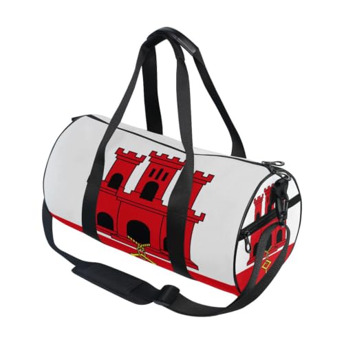 Bolsa de deporte Gibraltar, bolso de gimnasio unisex redondo y ligero para viaje y fitness