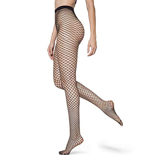 Lupo Women's Fashion Fish Net Stockings, One-Size Black
