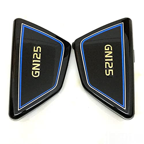 Placas de cubierta lateral de batería Suzuki GN 125 repuestos carenado negro 4