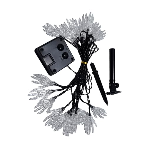 jojofuny Chaîne Lampe à main fantôme solaire décoration extérieure de la maison crochet de plafond pour suspension décor LED goblincore imperméable lampadaire décorer Plastique