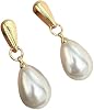 Fashion Elegant Teardrop Pear Imitation Pearl Drop Earrings Simple Versatile Jewelry Gift For Women