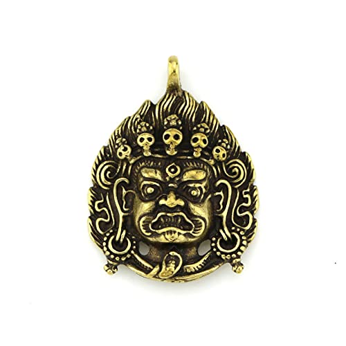 Pendentif Roi Ming immobile en cuivre pour artisanat bouddhiste tibétain