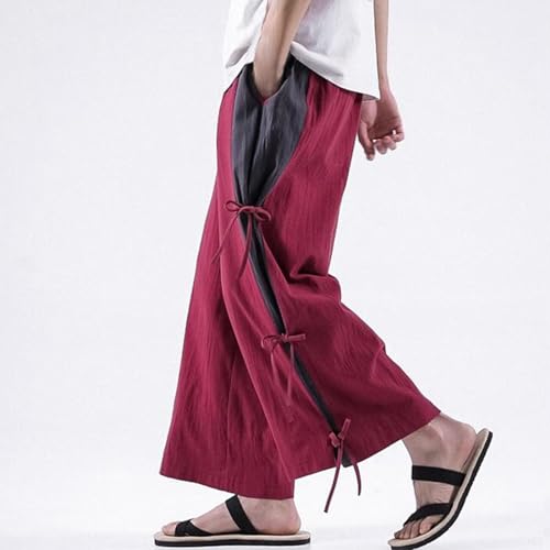 Pantalon jambe large casual décontracté pour un style été fluide