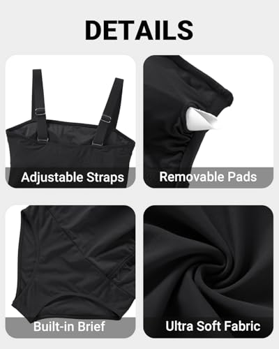 Image of Women Tankini Swimsuits with Skirt - Two Piece Swimsuit Tummy Control Bathing Suits 2025 Swimwear