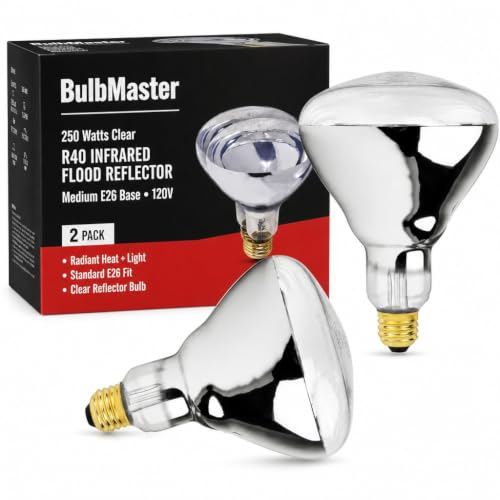 BULBMASTER 250W Heat Lamp Bulb R40 Infrared E...
