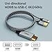 HDMI to USB C Cable 4K60Hz 10FT, HDMI Source to USB C Monitor Display Adapter, Compatible with Xreal Air, Xreal One, Nreal, RayNeo,Rokid AR Glasses, Steam Deck Dock, PS5, Xbox, Portable Monitor