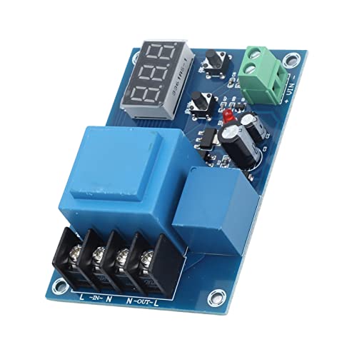 Apagado Automático, Módulo de Control de Carga Flexible, Cargador de Batería Eficiente 3.7-120V con Pantalla Digital AC220V Capacidad de Cableado Grande
